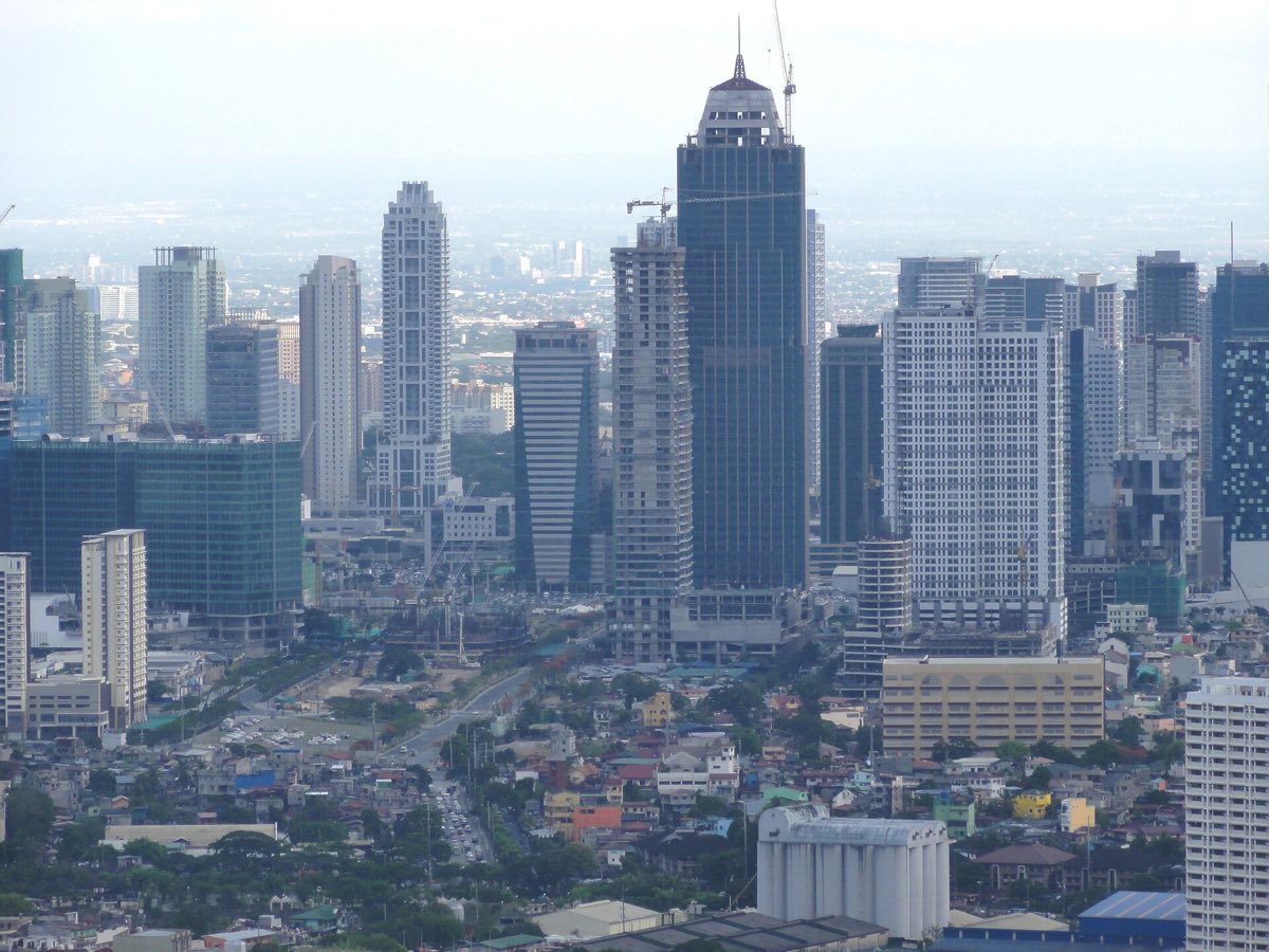 The towers of Bonifacio Global City in Taguig, Metro Manila