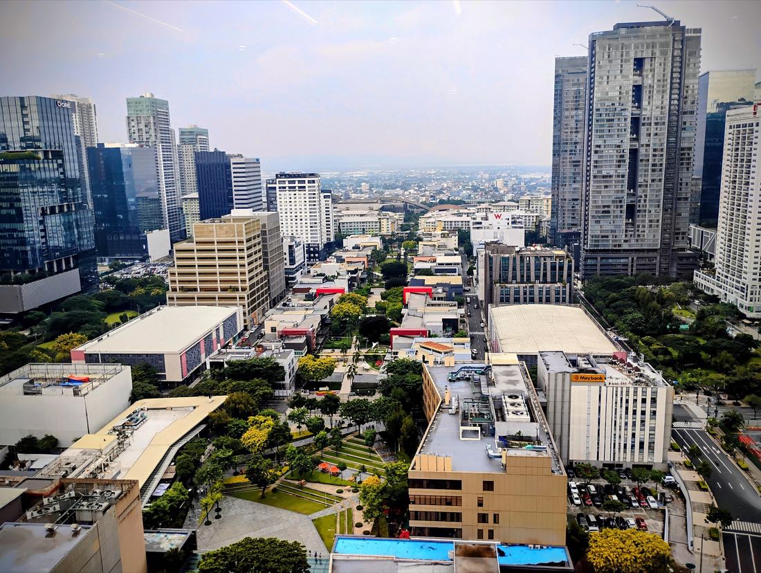 Bonifacio High Street seen from above in Bonifacio Global City, Taguig