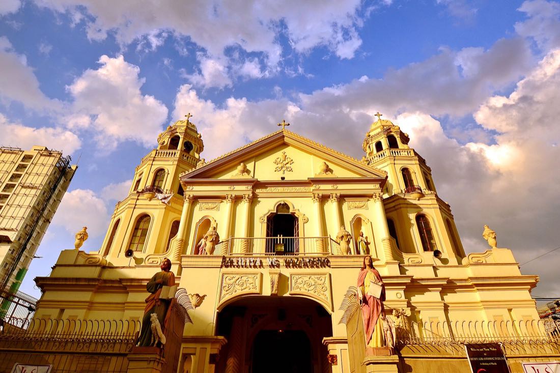 The Minor Basilica of the Black Nazarene in Quiapo, Manila